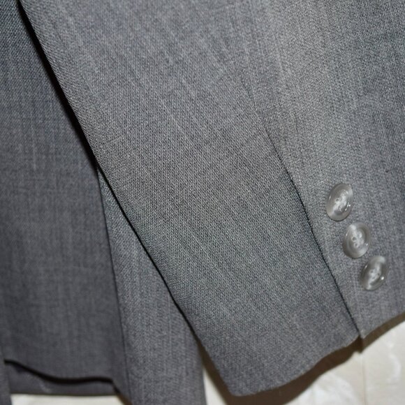 Talbots Classic Gray Wool Blend Blazer | Size 10 - Picture 5 of 5